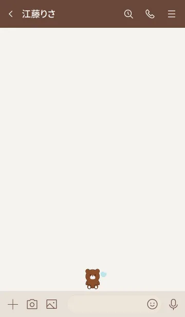 [LINE着せ替え] BEAR SIMPLE HEART 3の画像3