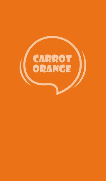 [LINE着せ替え] Love Carrot Orange Theme Vr.7 (JP)の画像1