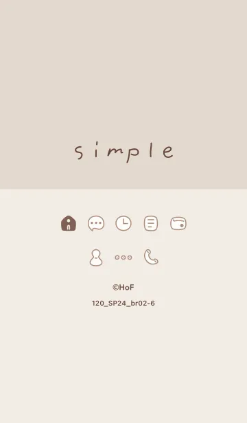 [LINE着せ替え] 120.24_ブラウン2-6の画像1