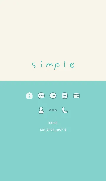 [LINE着せ替え] 120.24_グリーン7-6の画像1