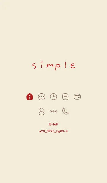 [LINE着せ替え] a20.25_ベージュ3-9の画像1