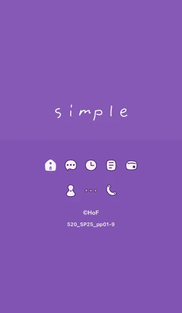 [LINE着せ替え] 520.25_パープル1-9の画像1