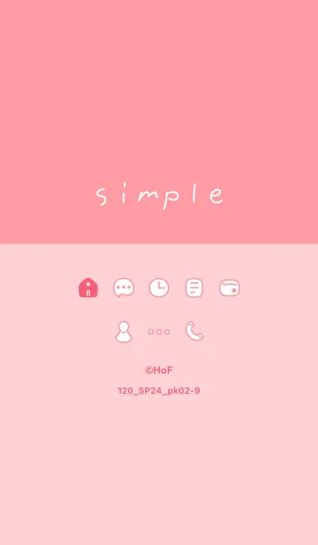 [LINE着せ替え] 120.24_ピンク2-9の画像1