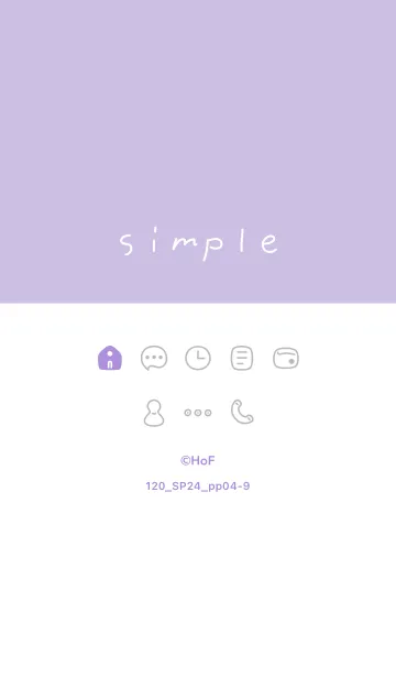 [LINE着せ替え] 120.24_パープル4-9の画像1