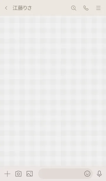 [LINE着せ替え] ギンガムチェック グレー2の画像3