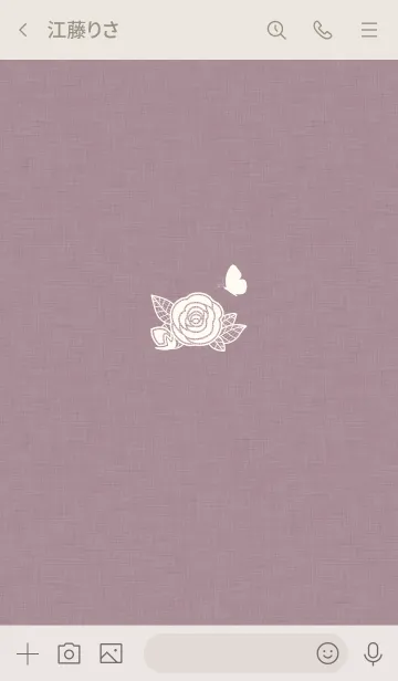 [LINE着せ替え] 薔薇の刺繍♬ピンクの画像3