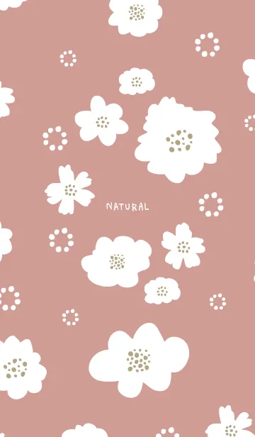 [LINE着せ替え] 白花と白丸6の画像1