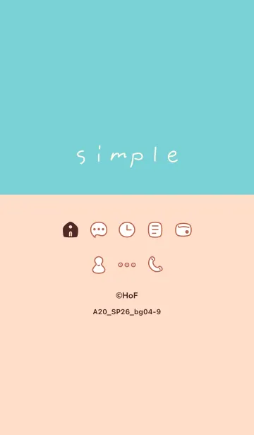 [LINE着せ替え] A20.26_ベージュ4-9の画像1