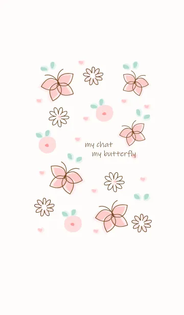 [LINE着せ替え] My chat my butterfly 51の画像1