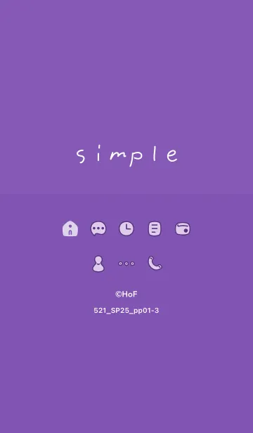 [LINE着せ替え] 521.25_パープル1-3の画像1