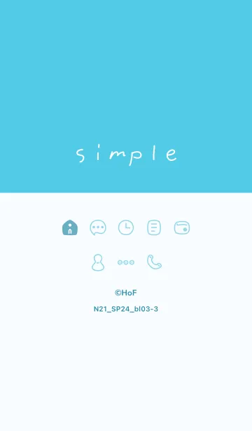 [LINE着せ替え] N21.24_ブルー3-3の画像1