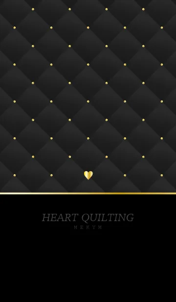 [LINE着せ替え] HEART QUILTING -GRAY- 12の画像1