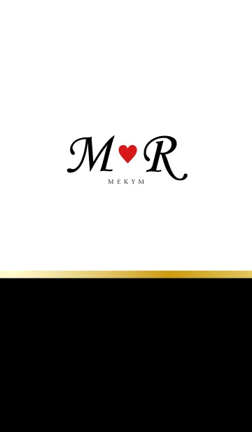 [LINE着せ替え] Love Initial M&R イニシャル 3の画像1