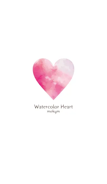 [LINE着せ替え] Watercolor Heart -SIMPLE- 18の画像1