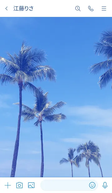 [LINE着せ替え] Hawaii Day Sky ALOHA 10の画像3