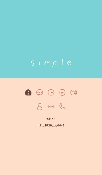 [LINE着せ替え] n21.26_ベージュ4-6の画像1