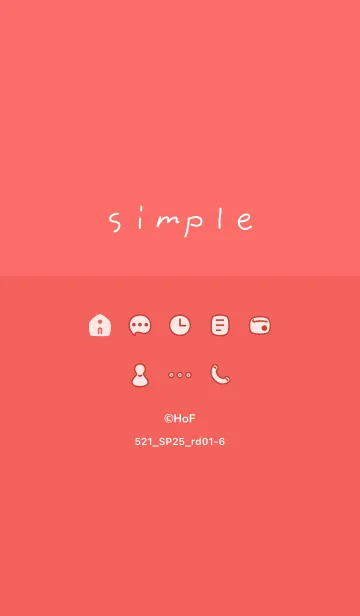 [LINE着せ替え] 521.25_レッド1-6の画像1