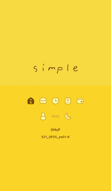 [LINE着せ替え] 521.25_イエロー1-6の画像1