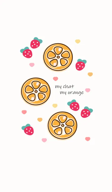 [LINE着せ替え] Mini orange 3 :)の画像1