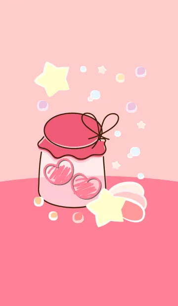 [LINE着せ替え] mini heart in the little jar 61の画像1