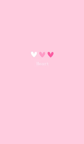 [LINE着せ替え] シンプル♪おしゃれハート・ピンク2の画像1