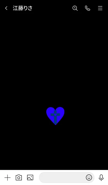 [LINE着せ替え] クロス ミニ ハート 16の画像3