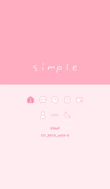 [LINE着せ替え] 121.24_ピンク4-6の画像1