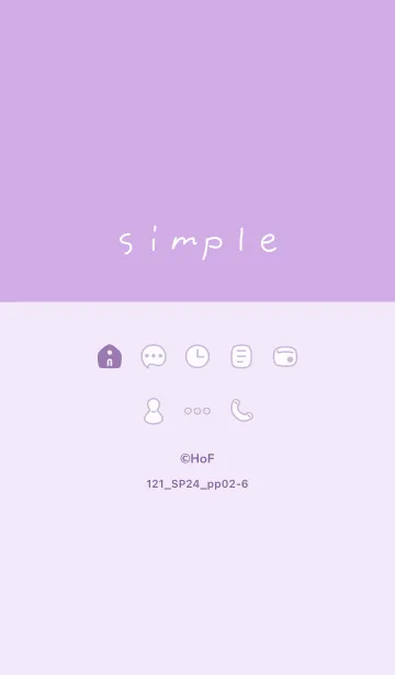 [LINE着せ替え] 121.24_パープル2-6の画像1