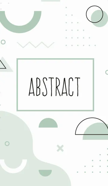 [LINE着せ替え] Abstract Rectangle Spring Rain Whiteの画像1