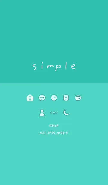 [LINE着せ替え] A21.26_グリーン8-6の画像1