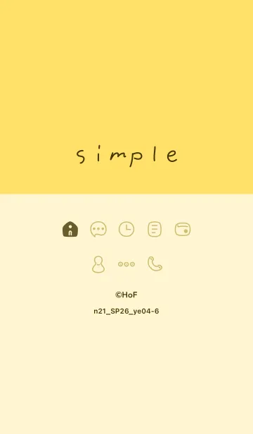 [LINE着せ替え] n21.26_イエロー4-6の画像1