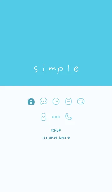 [LINE着せ替え] 121.24_ブルー3-6の画像1