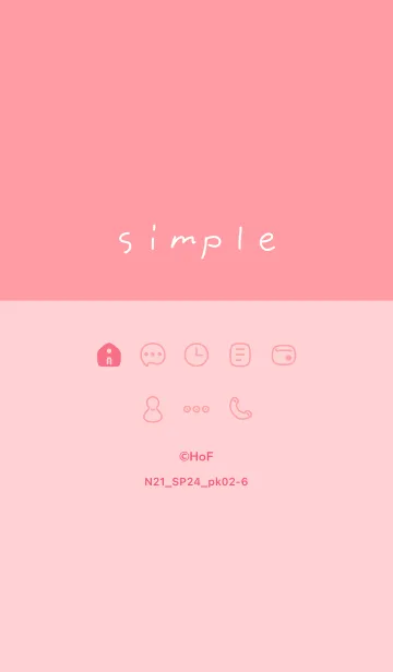 [LINE着せ替え] N21.24_ピンク2-6の画像1