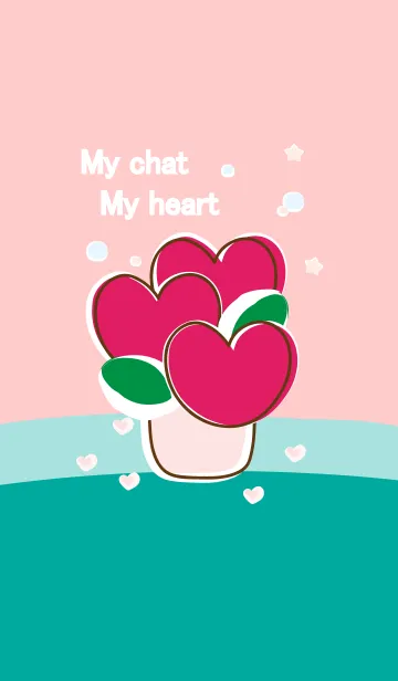 [LINE着せ替え] My chat my heart flower 60の画像1