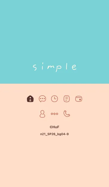 [LINE着せ替え] n21.26_ベージュ4-9の画像1