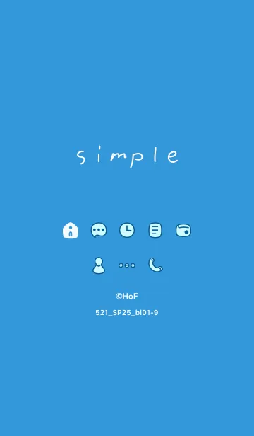 [LINE着せ替え] 521.25_ブルー1-9の画像1