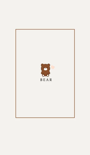 BEAR SIMPLE HEART 10の着せ替えメイン画像