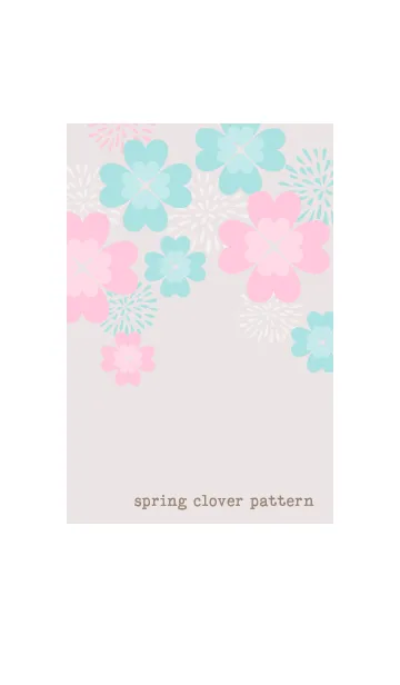 [LINE着せ替え] spring clover pattern 1の画像1