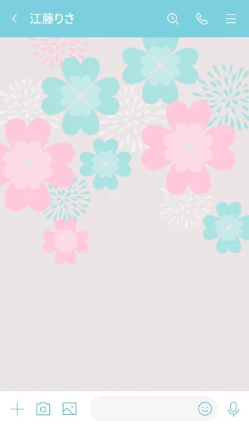 [LINE着せ替え] spring clover pattern 1の画像3