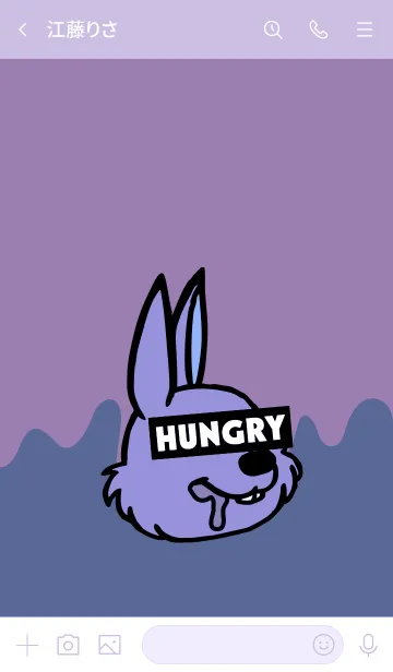 [LINE着せ替え] ハングリー ラビット 042の画像3