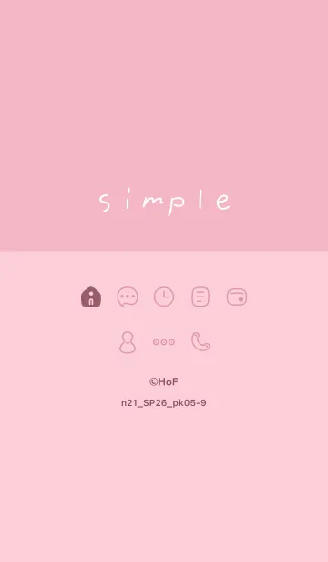 [LINE着せ替え] n21.26_ピンク5-9の画像1