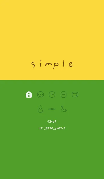 [LINE着せ替え] n21.26_イエロー2-9の画像1