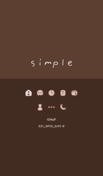 [LINE着せ替え] 521.25_ブラウン1-9の画像1