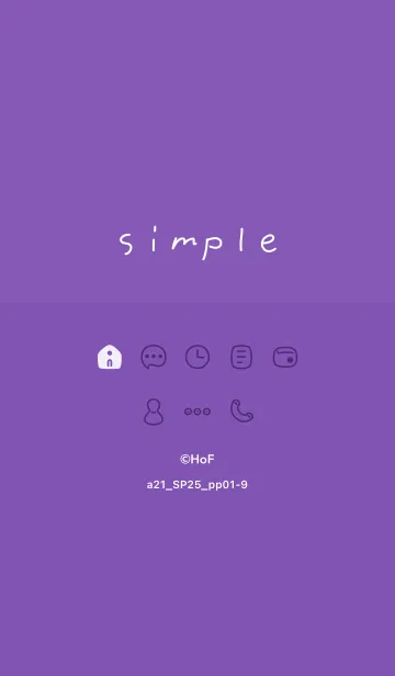 [LINE着せ替え] a21.25_パープル1-9の画像1