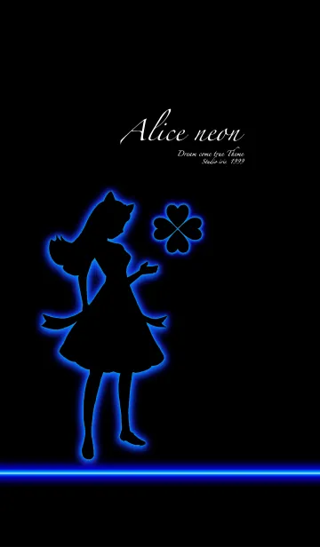 [LINE着せ替え] 不思議の国のアリスとクローバーの画像1