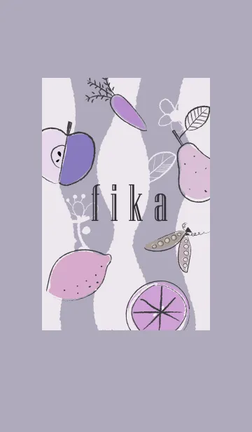 「fika」～北欧風～フルーツ・パープルの着せ替えメイン画像