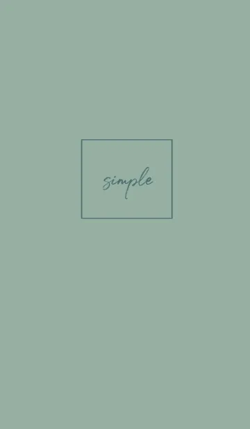 [LINE着せ替え] simple cursive -dustygreen-の画像1