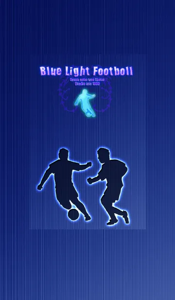 [LINE着せ替え] サッカー Blue Light Footballの画像1