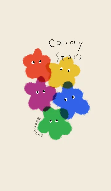 [LINE着せ替え] Candy Stars. Jの画像1