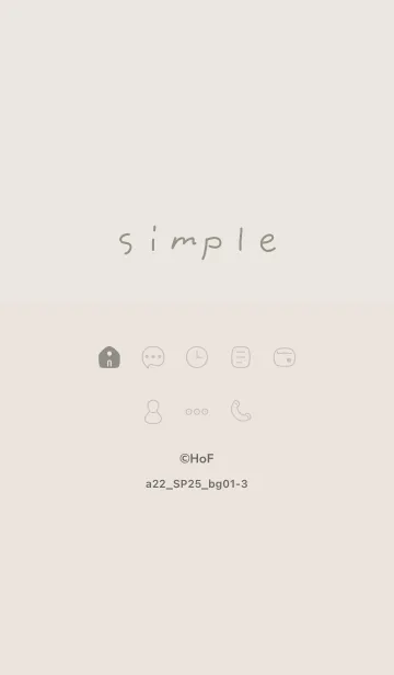 [LINE着せ替え] a22.25_ベージュ1-3の画像1